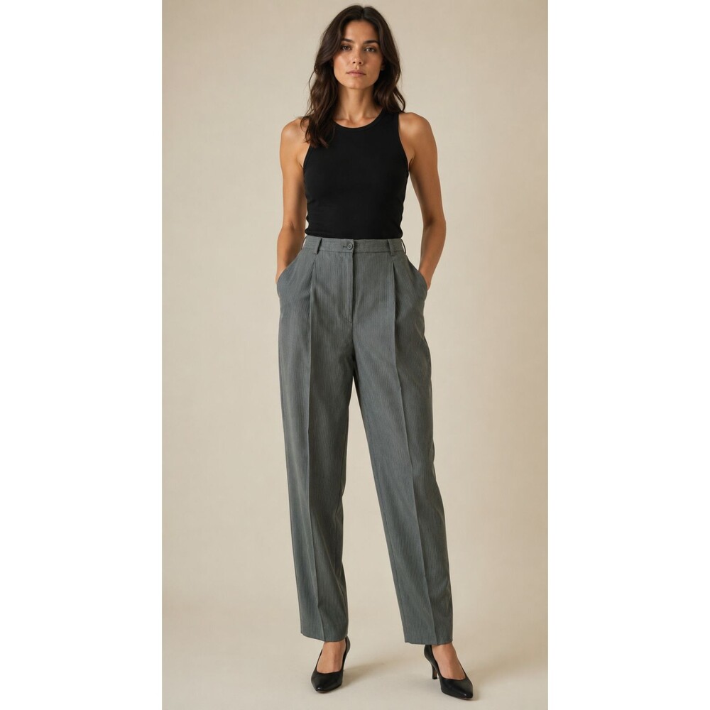 NWOT Vintage Giorgio Armani Women’s High-Rise Pleated Trousers Italy Size 12